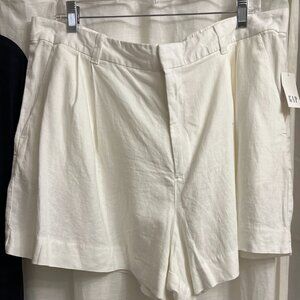 Gap white linen shorts XL NWT